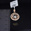 Rose gold zodiac sign pendant #61561