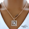 Rose gold zodiac sign pendant #59878 Rose gold zodiac sign pendant #59878
