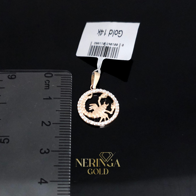 Rose gold zodiac sign pendant #59843 Rose gold zodiac sign pendant #59843