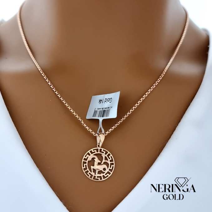 Rose gold zodiac sign pendant #59863 Rose gold zodiac sign pendant #59863