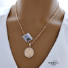 Rose gold zodiac sign pendant #61572