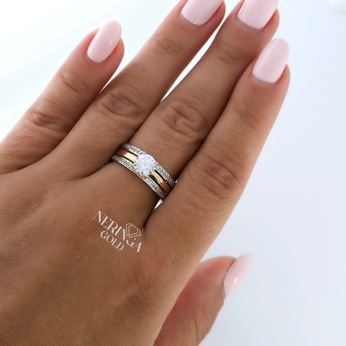 Rose gold women's ring #63884 Rose gold women's ring #63884