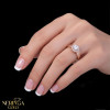 Rose gold women's ring #64911
