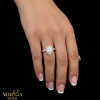 Rose gold women's ring #65201