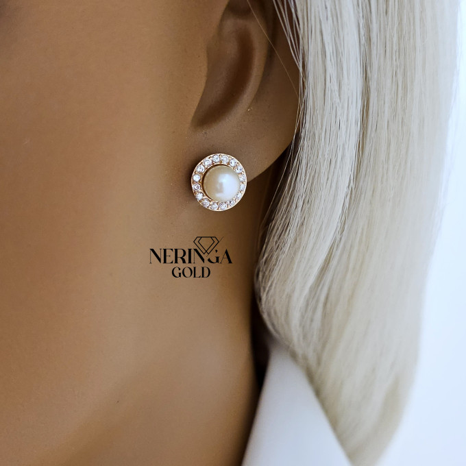 Rose gold stud earrings #62856 Rose gold stud earrings #62856