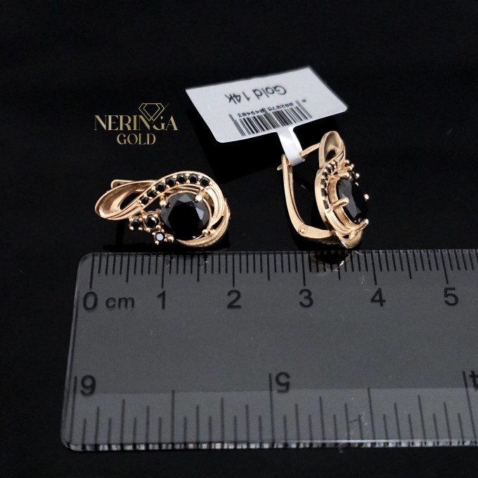 Rose gold english lock earrings #66864 Rose gold english lock earrings #66864