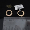 Rose gold hoop earrings #63917