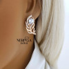 Rose gold english lock earrings #60496 Rose gold english lock earrings #60496