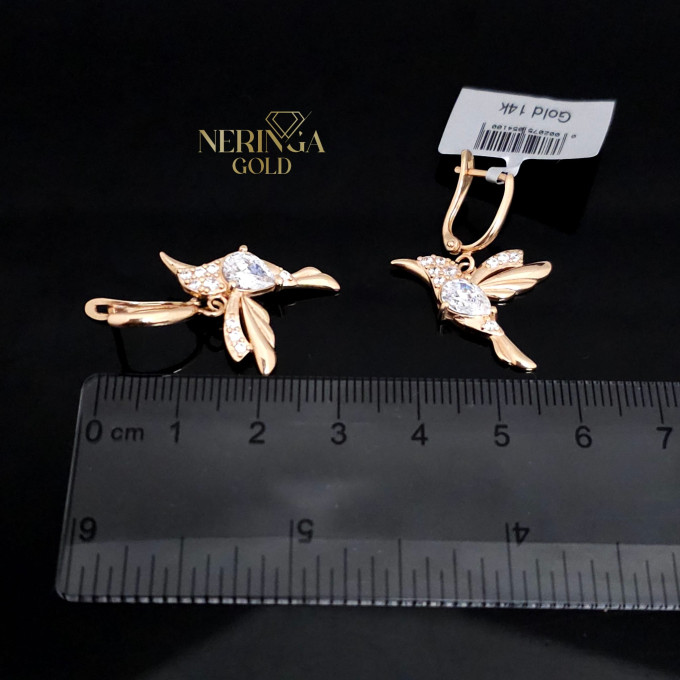 Rose gold english lock earrings #60485 Rose gold english lock earrings #60485