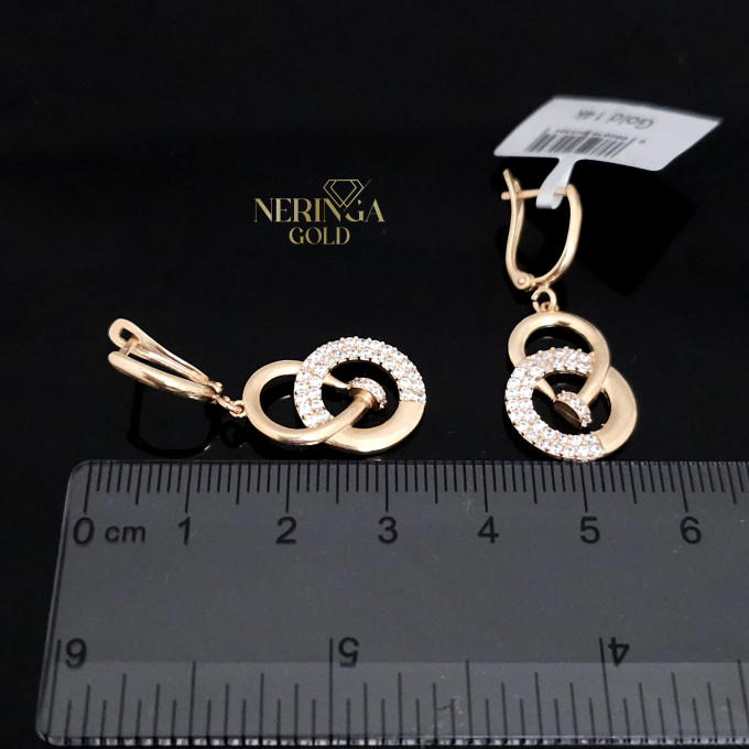 Rose gold english lock earrings #62853 Rose gold english lock earrings #62853