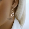 Rose gold english lock earrings #62853 Rose gold english lock earrings #62853