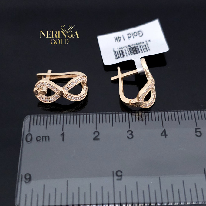 Rose gold english lock earrings #63639 Rose gold english lock earrings #63639