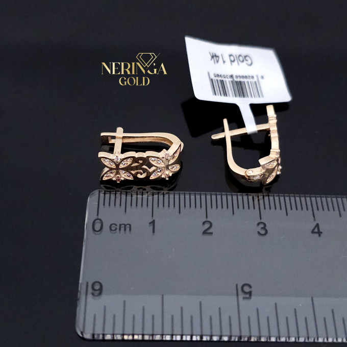 Rose gold english lock earrings #60518 Rose gold english lock earrings #60518