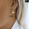 Rose gold english lock earrings #59944 Rose gold english lock earrings #59944