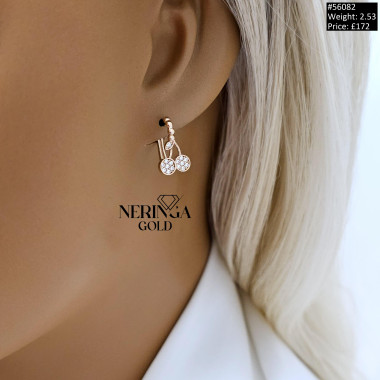 Rose gold english lock earrings #59944 Rose gold english lock earrings #59944