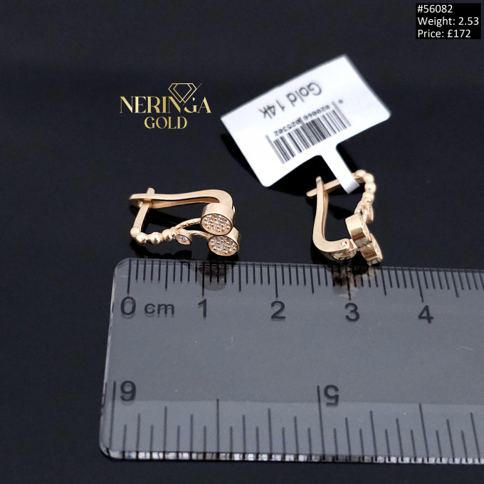 Rose gold english lock earrings #59944 Rose gold english lock earrings #59944
