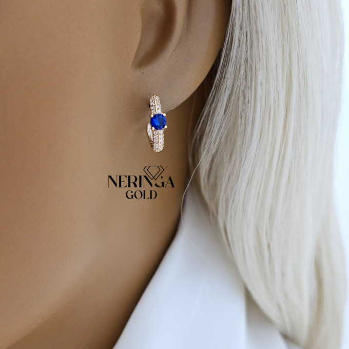 Rose gold english lock earrings #63189 Rose gold english lock earrings #63189