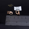 Rose gold english lock earrings #62223 Rose gold english lock earrings #62223