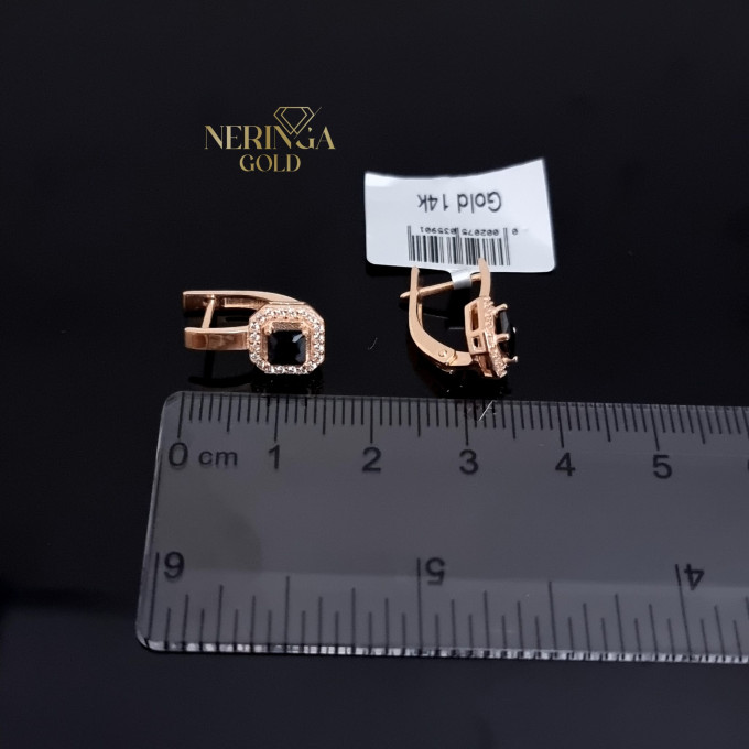 Rose gold english lock earrings #62223 Rose gold english lock earrings #62223