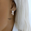 Rose gold english lock earrings #60489 Rose gold english lock earrings #60489