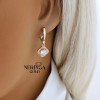 Rose gold english lock earrings #60505 Rose gold english lock earrings #60505