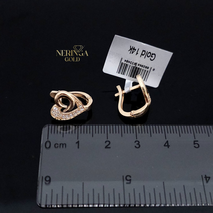Rose gold english lock earrings #63638 Rose gold english lock earrings #63638
