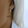 Rose gold hoop earrings #66884