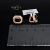 Rose gold english lock earrings #64853 Rose gold english lock earrings #64853