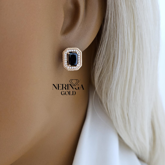 Rose gold english lock earrings #64853 Rose gold english lock earrings #64853