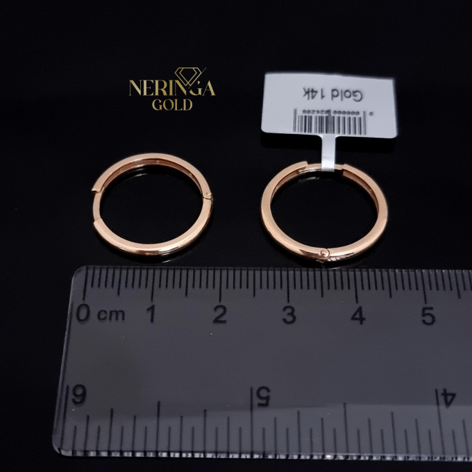 Rose gold hoop earrings #62859 Rose gold hoop earrings #62859