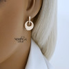 Rose gold english lock earrings #60482 Rose gold english lock earrings #60482