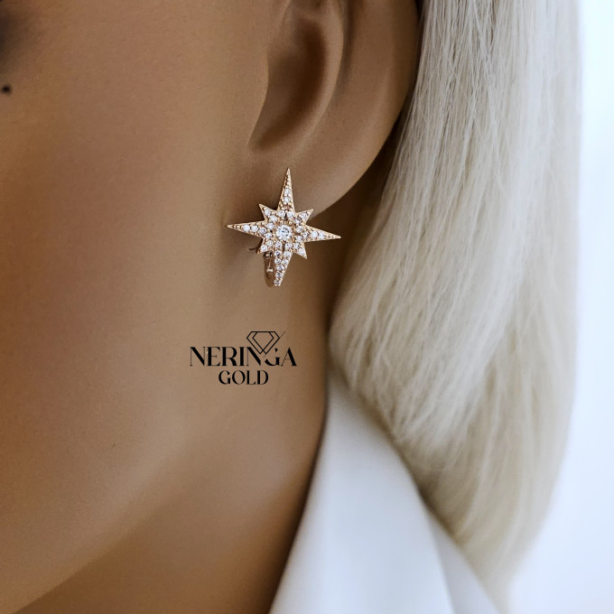 Rose gold english lock earrings #63634 Rose gold english lock earrings #63634