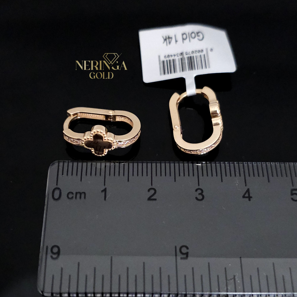 Rose gold earring #67327