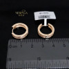 Rose gold hoop earrings #60681 Rose gold hoop earrings #60681
