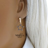 Rose gold english lock earrings #63643 Rose gold english lock earrings #63643