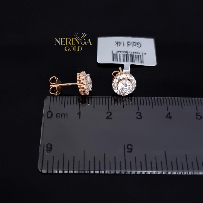 Rose gold stud earrings #62210 Rose gold stud earrings #62210