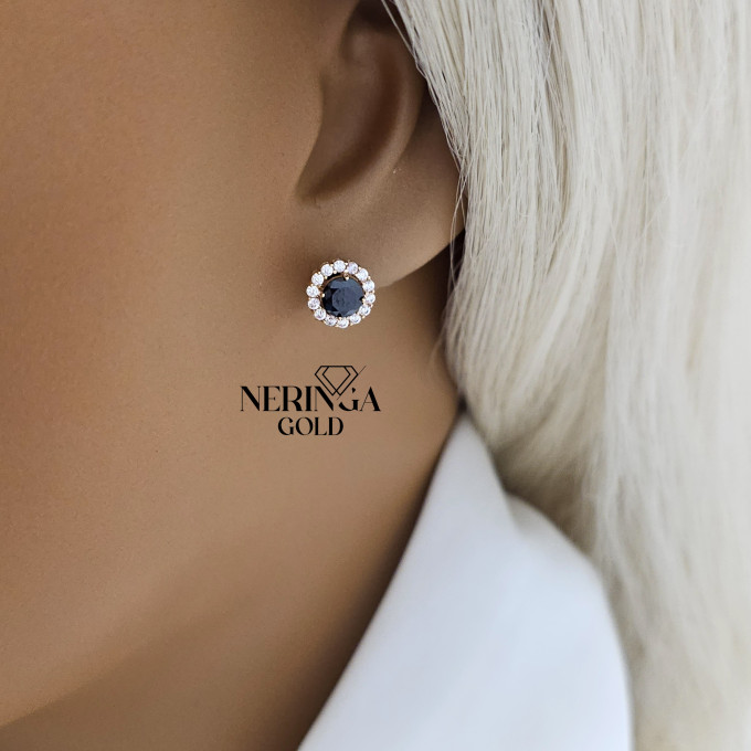 Rose gold stud earrings #63735 Rose gold stud earrings #63735