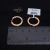 Rose gold hoop earrings #63713