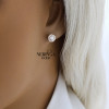Rose gold stud earrings #66887