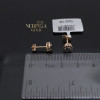 Rose gold stud earrings #69615