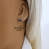 Rose gold stud earrings #69615