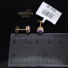 Rose gold stud earrings #68207