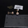 Rose gold stud earrings #68206