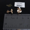 Rose gold stud earrings #68065