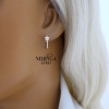 Rose gold english lock earrings #66882 Rose gold english lock earrings #66882