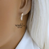 Rose gold english lock earrings #63099 Rose gold english lock earrings #63099