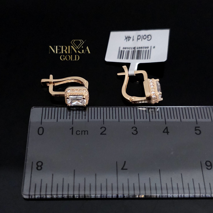 Rose gold english lock earrings #63095 Rose gold english lock earrings #63095