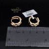 Rose gold hoop earrings #63103