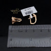 Rose gold children earrings #63098