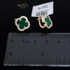Rose gold english lock earrings #66875